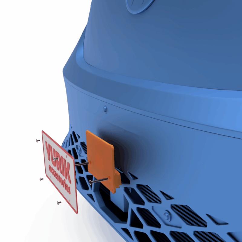 Rhinda No-Drill License Plate Mounting Kit – Easy Install for Volkswagen ID Buzz - Image 4